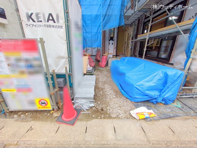埼玉県越谷市赤山町2丁目の新築戸建てシート写真 2025年10月13日撮影