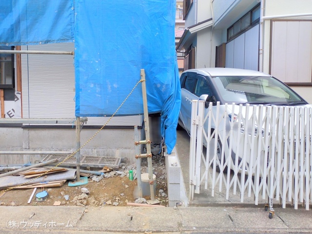埼玉県越谷市赤山町2丁目の新築戸建てシート写真 2025年10月13日撮影