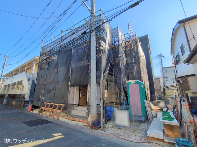 埼玉県越谷市東越谷6丁目の新築戸建てシート写真 2026年1月7日撮影