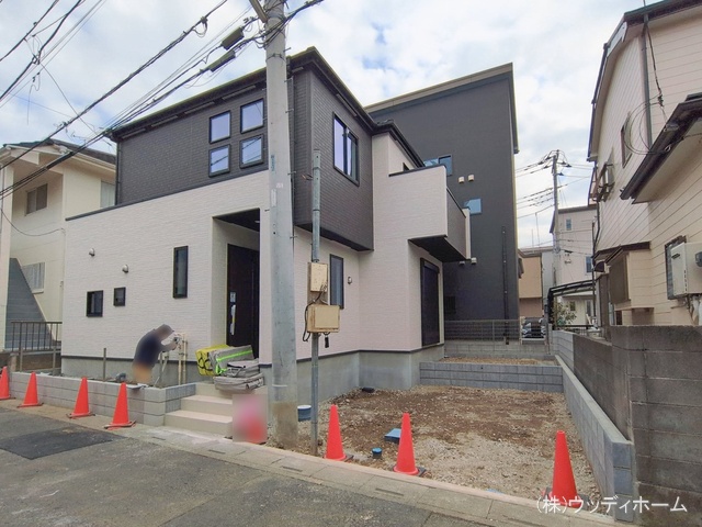 埼玉県越谷市東越谷6丁目の新築戸建て外構写真 2026年2月15日撮影