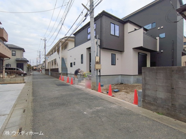 埼玉県越谷市東越谷6丁目の新築戸建て外構写真 2026年2月15日撮影