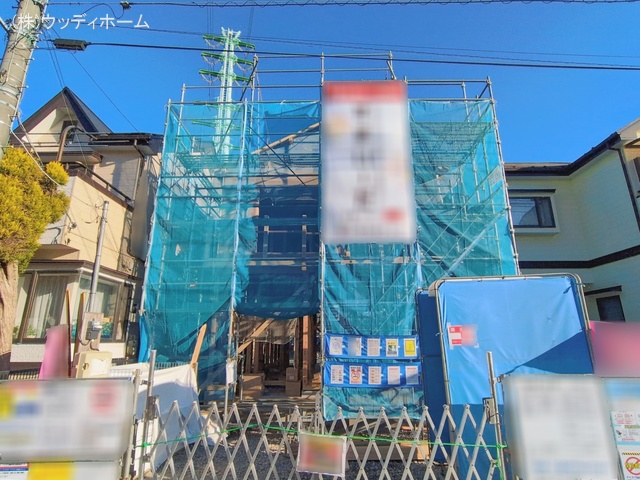 埼玉県越谷市大字大泊の新築戸建て上棟写真 2026年1月13日撮影