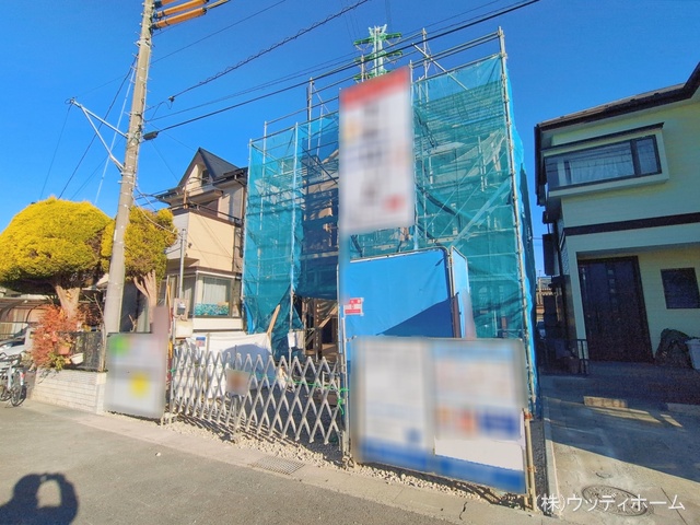 埼玉県越谷市大字大泊の新築戸建て上棟写真 2026年1月13日撮影