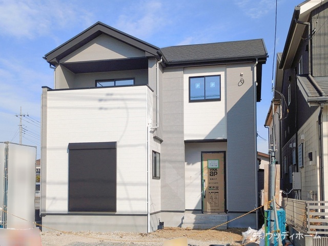 埼玉県越谷市千間台西6丁目の新築戸建て外構写真 2026年2月5日撮影