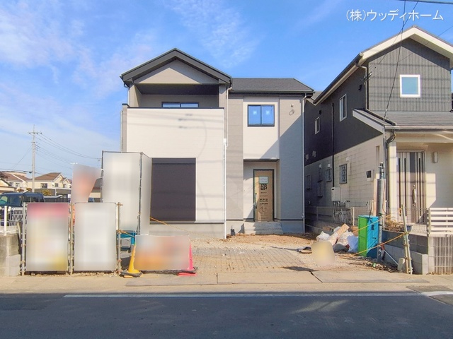 埼玉県越谷市千間台西6丁目の新築戸建て外構写真 2026年2月5日撮影