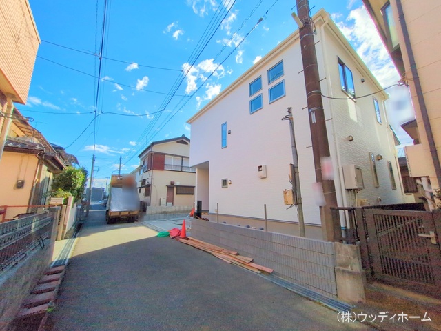 埼玉県越谷市大字大竹の新築戸建て外構写真 2025年12月21日撮影