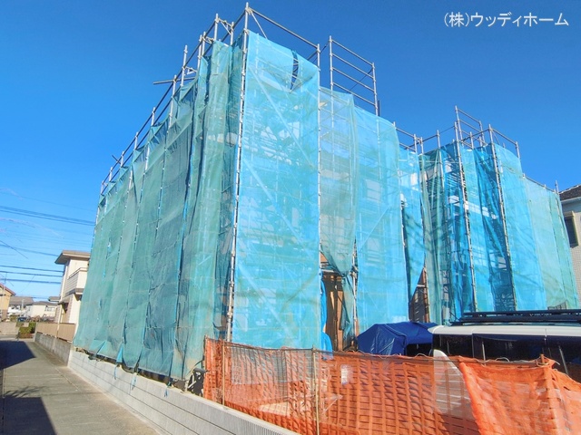 埼玉県越谷市宮本町３丁目の新築戸建て上棟写真 2026年1月5日撮影