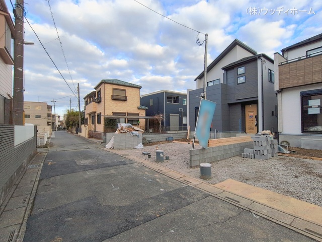 埼玉県越谷市宮本町3丁目の新築戸建て外構写真 2026年2月12日撮影