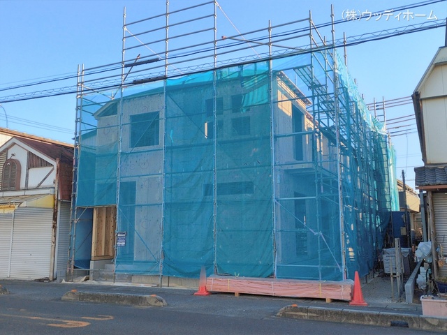 埼玉県越谷市弥栄町２丁目の新築戸建て上棟写真 2026年1月13日撮影