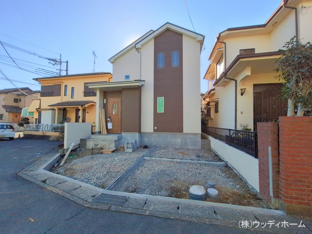 埼玉県越谷市大字袋山の新築戸建て外構写真 2026年1月13日撮影