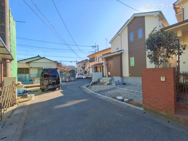 埼玉県越谷市大字袋山の新築戸建て外構写真 2026年1月13日撮影