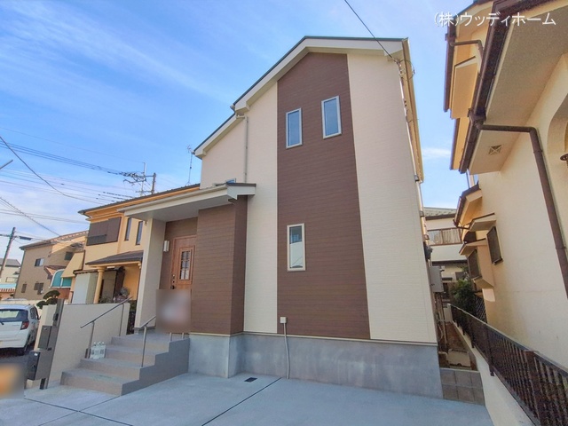 埼玉県越谷市大字袋山の新築戸建て完成写真 2026年2月5日撮影