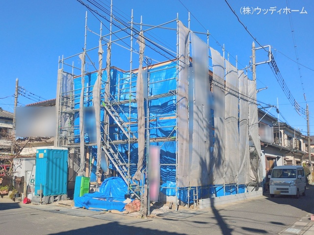 埼玉県越谷市大字南荻島の新築戸建て上棟写真 2026年1月8日撮影