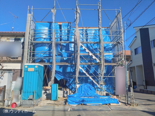 埼玉県越谷市大字南荻島の新築戸建て上棟写真 2026年1月8日撮影