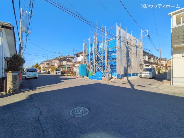 埼玉県越谷市大字南荻島の新築戸建て上棟写真 2026年1月8日撮影