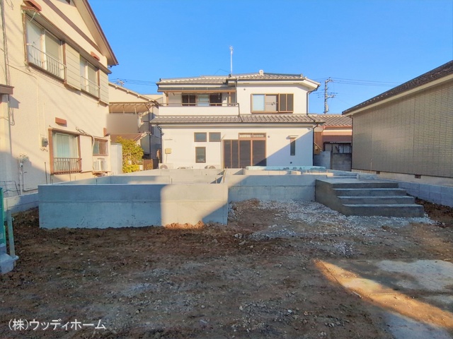 埼玉県越谷市弥栄町3丁目の新築戸建て基礎写真 2026年1月15日撮影