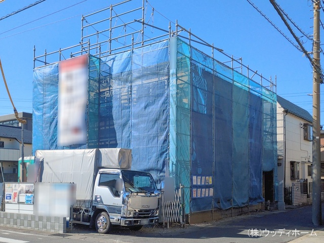 埼玉県越谷市宮本町４丁目の新築戸建て上棟写真 2026年1月13日撮影