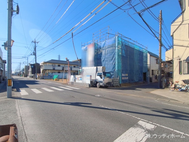 埼玉県越谷市宮本町４丁目の新築戸建て上棟写真 2026年1月13日撮影