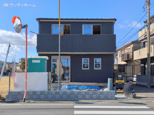 埼玉県越谷市宮本町4丁目の新築戸建て外構写真 2026年2月8日撮影