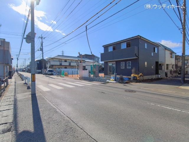 埼玉県越谷市宮本町4丁目の新築戸建て外構写真 2026年2月8日撮影