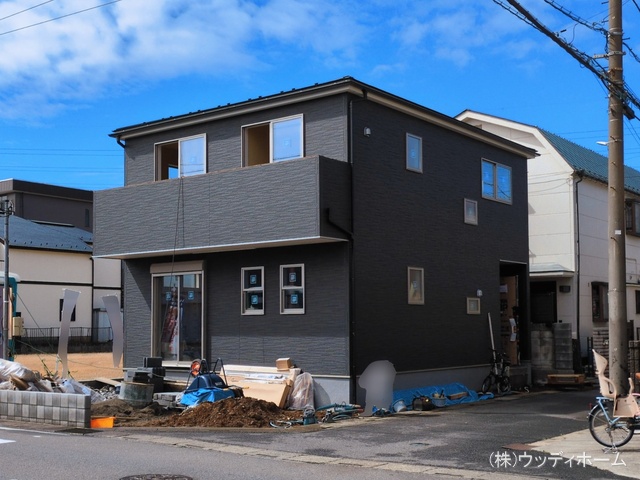 埼玉県越谷市宮本町４丁目の新築戸建て外構写真 2026年3月3日撮影