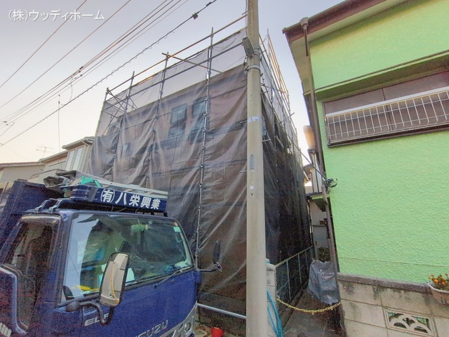 埼玉県越谷市蒲生　東町の新築戸建て上棟写真 2026年1月15日撮影