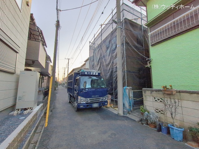 埼玉県越谷市蒲生　東町の新築戸建て上棟写真 2026年1月15日撮影