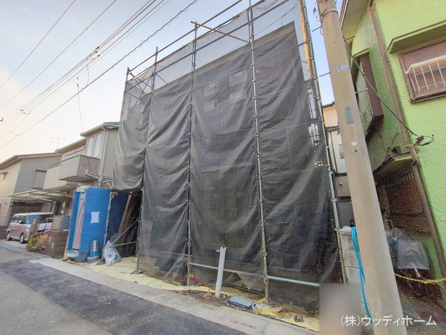 埼玉県越谷市蒲生 東町の新築戸建てシート写真 2026年2月5日撮影