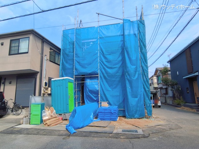 埼玉県越谷市大字下間久里の新築戸建て上棟写真 2026年2月15日撮影
