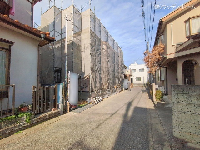 埼玉県越谷市大字大房の新築戸建てシート写真 2026年2月5日撮影