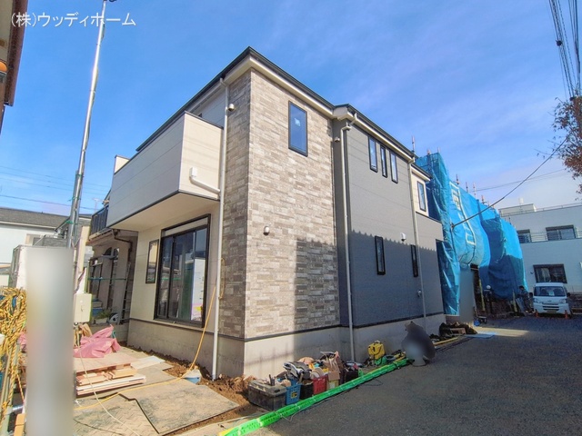 埼玉県越谷市大字大房の新築戸建て外構写真 2026年2月26日撮影