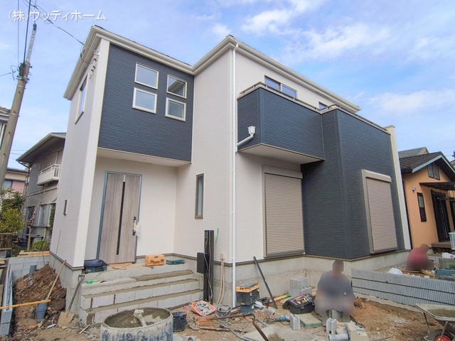 埼玉県越谷市大字弥十郎の新築戸建て外構写真 2026年2月15日撮影