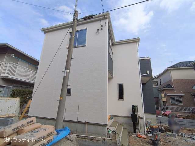 埼玉県越谷市大字弥十郎の新築戸建て外構写真 2026年2月15日撮影