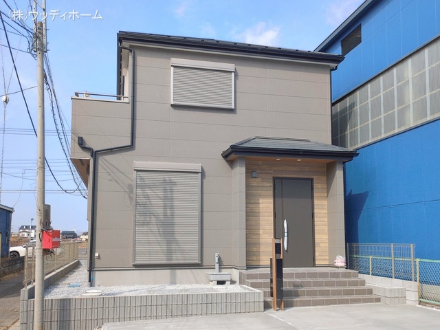 埼玉県越谷市新川町1丁目の新築戸建て外構写真 2026年2月15日撮影