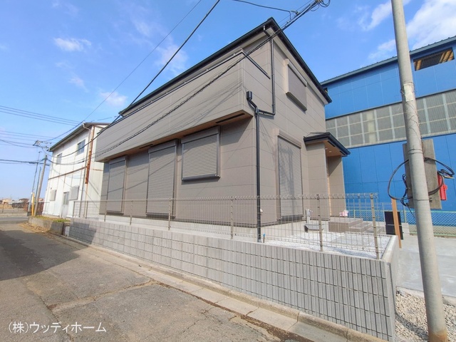 埼玉県越谷市新川町1丁目の新築戸建て外構写真 2026年2月15日撮影