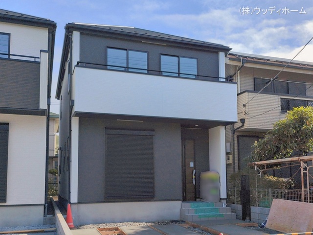 埼玉県越谷市大沢の新築戸建て外構写真 2026年2月26日撮影