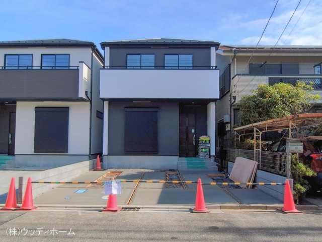 埼玉県越谷市大沢の新築戸建て外構写真 2026年2月26日撮影