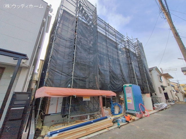 埼玉県越谷市南越谷３丁目の新築戸建てシート写真 2026年2月26日撮影