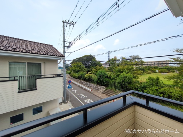 埼玉県川越市むさし野の新築戸建てバルコニー写真 2025年8月21日撮影