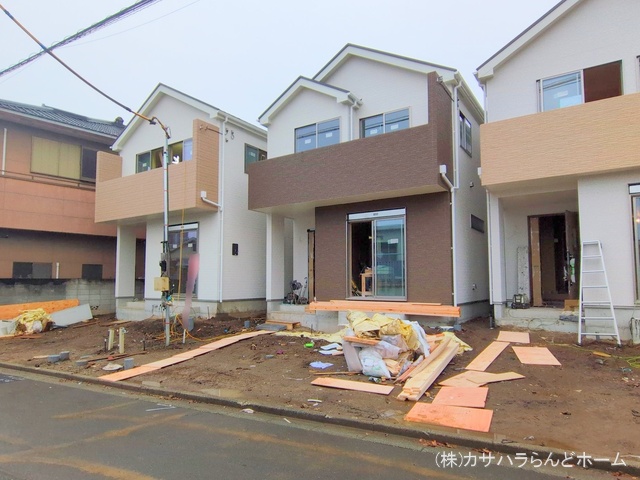埼玉県川越市郭町2丁目の新築戸建て外構写真 2024年11月14日撮影