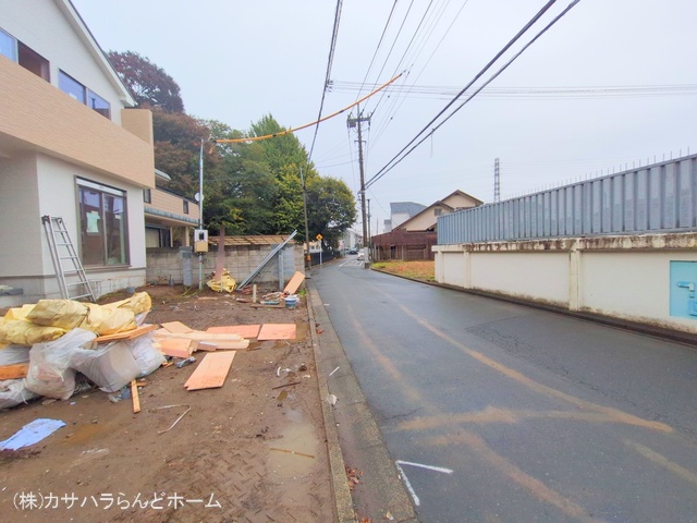 埼玉県川越市郭町2丁目の新築戸建て外構写真 2024年11月14日撮影