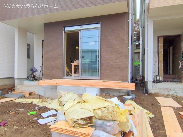 埼玉県川越市郭町2丁目の新築戸建て外構写真 2024年11月14日撮影