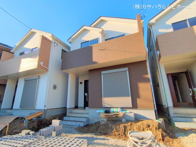 埼玉県川越市郭町2丁目の新築戸建て外構写真 2024年12月1日撮影