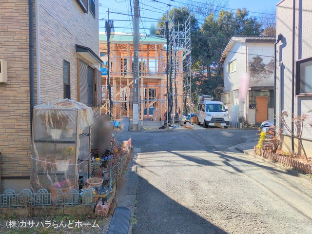 埼玉県川越市仙波町3丁目の新築戸建て上棟写真 2025年2月5日撮影