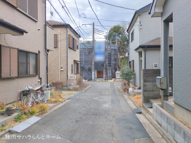 埼玉県川越市仙波町3丁目の新築戸建てシート写真 2025年3月5日撮影