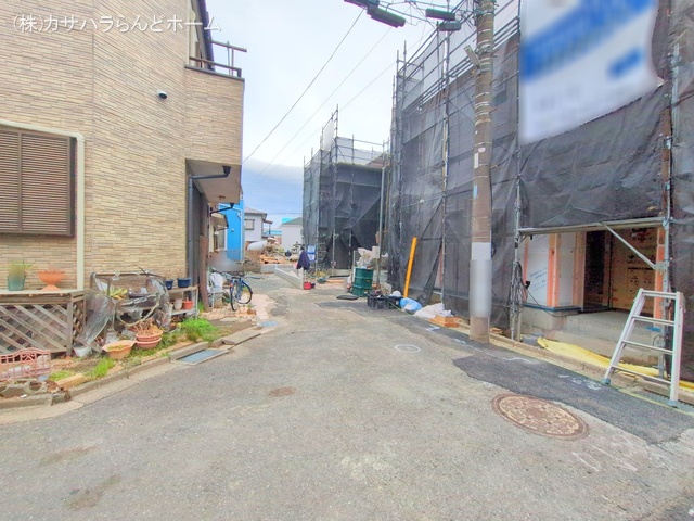 埼玉県川越市仙波町3丁目の新築戸建てシート写真 2025年3月5日撮影