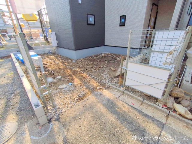 埼玉県川越市仙波町3丁目の新築戸建て外構写真 2025年3月25日撮影