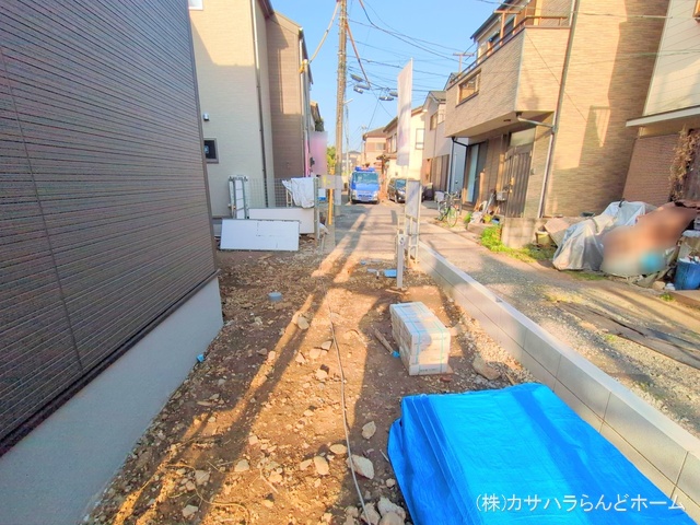 埼玉県川越市仙波町3丁目の新築戸建て外構写真 2025年3月25日撮影