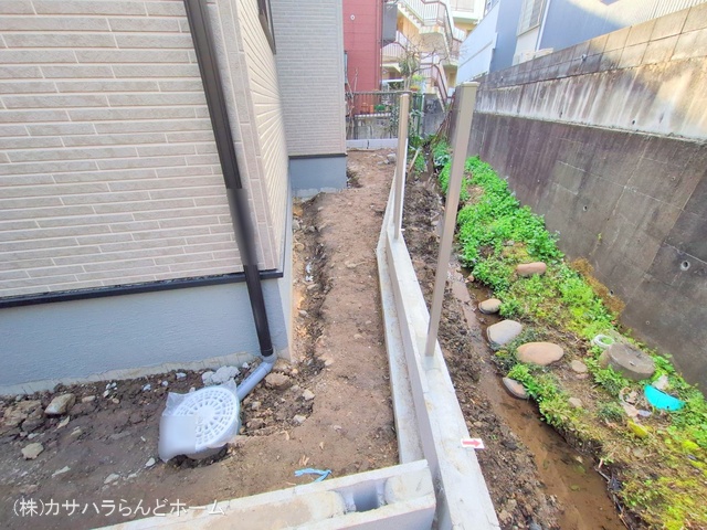 埼玉県川越市仙波町3丁目の新築戸建て外構写真 2025年3月25日撮影