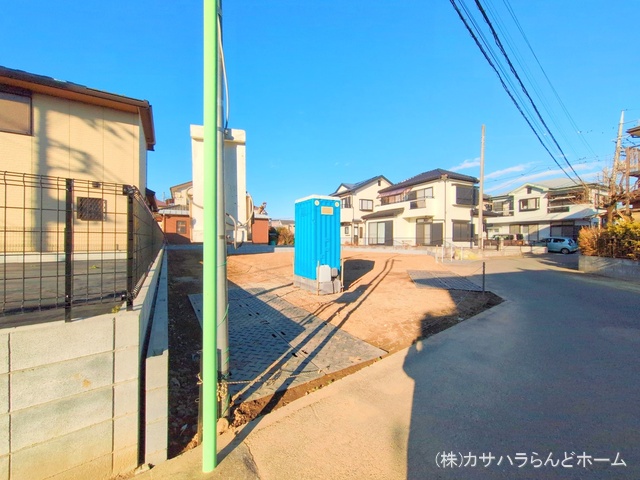 埼玉県川越市宮元町の新築戸建て更地・土地写真 2025年1月27日撮影
